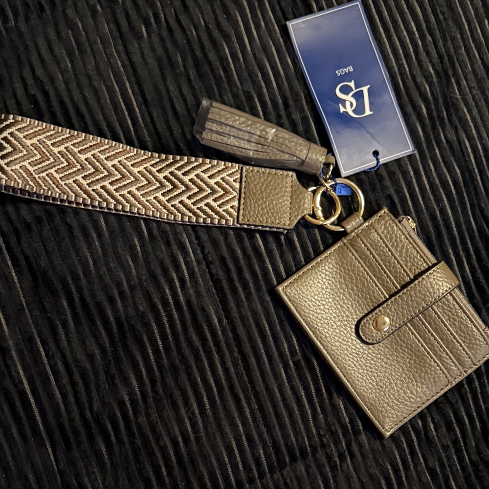 DS Bags Gold Card Holder with Wrist Strap